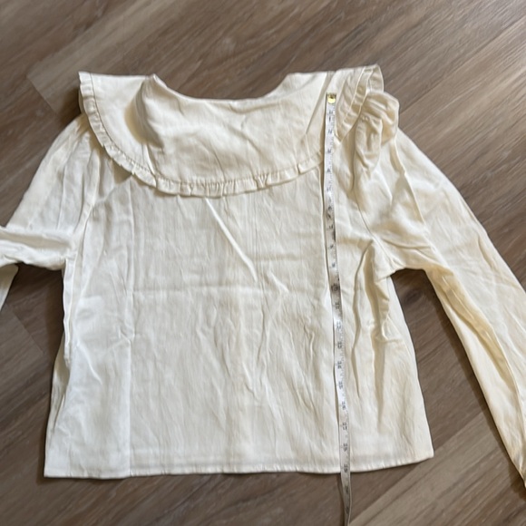 Bohme Cream Collared Button-Up Blouse - Picture 8 of 8